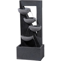 Dobar Design-Gartenbrunnen XL Kaskade inkl. Pumpe und LED ́s