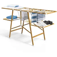VOUNOT Wäscheständer Klappbar, aus Rostfreier Stahl, Trockenlänge 24 m,