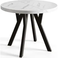 Alpi meble Runder Esszimmertisch OVO, ausziehbarer Tisch Durchmesser: 90
