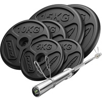 Marbo Sport Set 75kg | olympische Langhantelstange 180 cm