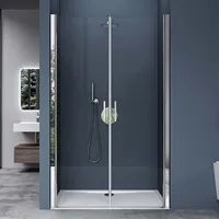 SoGood doporro Duschtür Nischentür dusche Duschabtrennung Duschkabine 100cm Nischendrehtür