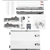 Vasalat BLUM Schubladenschienen TANDEM-Höhe 115 m. Reling 227mm 65kg