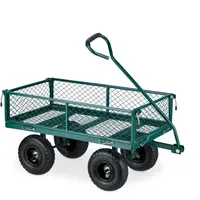 Relaxdays Bollerwagen Handwagen grün