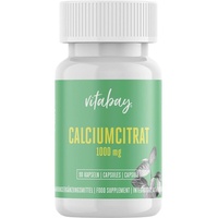 Vitabay Calciumcitrat 1000 mg Kalzium hochdosiert Kapseln