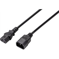 Sygonix SY-5044234 Kaltgeräte Verlängerungskabel Schwarz 3.50 m