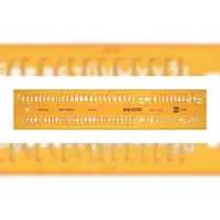 ARISTO Schablone 5 mm gelb/transparent