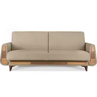 Konsimo Konsimo® 3-Sitzer-Schlafsofa, Beige, Textil, Rechteckig, 230x98x98 cm, FSC