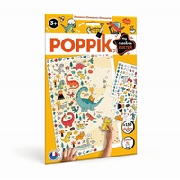 Poppik Poppik, Sticker, Kreativ Poster Dinosaurier
