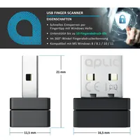 Aplic USB Fingerabdrucksensor Fingerabdruckleser - bis zu 10 IDs