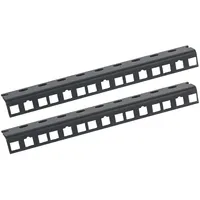 HMF 66805-02 Rackschiene für Serverschrank 5U, 10 Zoll, Schwarz