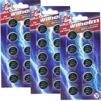 Wilhelm 30 x CR2032 Wilhelm Blisterpack Knopfzelle Batterie Lithium