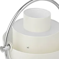 GUBI Multi-Lite Akkuleuchte, chrom/weiß
