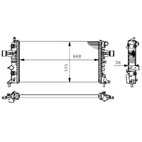 Mahle CR 228 000S Kühlmittelkühler