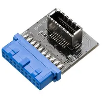 Akasa USB 3.0 19-pin header USB 3.1 A Blau