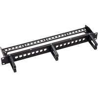 Roline 19"-Keystone-Modulträger, 16P., geschirmt, schwarz