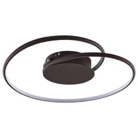 LINDBY LED Deckenleuchte Joline (Modern) in Braun aus Metall,