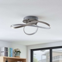 LINDBY - Saliha, Deckenleuchte Nickel/White