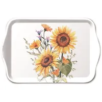 Ambiente Home Ambiente, Tablett, Tablett "Sunflowers" 13x21 cm aus