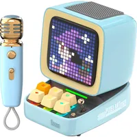 Divoom Ditoo-Mic (8 h, Batteriebetrieb), Bluetooth Lautsprecher, Blau
