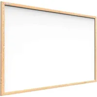 ALLboards Whiteboard mit Holzrahmen 120x90cm Magnettafel Weiß Magnetisch, Trocken
