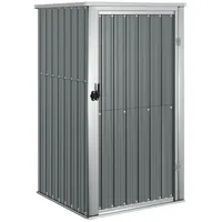 VidaXL Gerätehaus Grau 88x89x161 cm Verzinkter Stahl