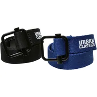 URBAN CLASSICS Industrial Canvas Belt Kids 2-Pack in Schwarz,
