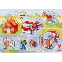 GoKi 57375 Steckpuzzle Feuerwehreinsatz