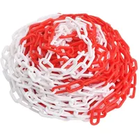 VidaXL Absperrkette Rot und Weiß 30 m Ø8 mm
