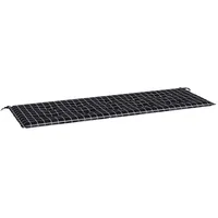 VidaXL Gartenbank-Auflage Schwarz Karomuster 150x50x4 cm Oxford-Gewebe