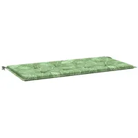 VidaXL Gartenbank-Auflage Blattmuster 100x50x4 cm Oxford-Gewebe