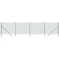 VidaXL Maschendrahtzaun Grün 2x10 m Verzinkter Stahl