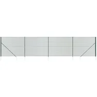 VidaXL Maschendrahtzaun mit Bodenhülsen Grün 1,8x10 m