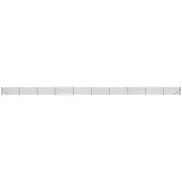 VidaXL Maschendrahtzaun mit Bodenflansch Anthrazit 1,1x25 m - Grau