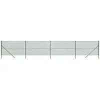 VidaXL Maschendrahtzaun Grün 1,6x10 m