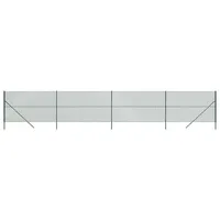 VidaXL Maschendrahtzaun Grün 1,4x10 m