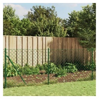 VidaXL Maschendrahtzaun Grün 1x10 m