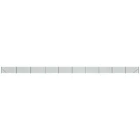 VidaXL Maschendrahtzaun mit Bodenflansch Grün 1,1x25 m