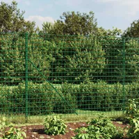 VidaXL Maschendrahtzaun Grün 1,6x25 m Verzinkter Stahl