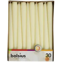 Bolsius Spitzkerzen, 250/24mm Ø 30er Pack, elfenbein