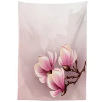 ABAKUHAUS Magnolie Tischdecke, Fragile Blütenblätter, Personalisierter Druck Klare Farben