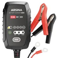 Absina Batterieladegerät Motorrad vollautomatisch - AGM Ladegerät 6V &