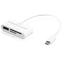 Kwmobile 3in1 Micro-USB OTG Adapter - Cardreader SD Micro