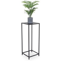 Roller Beistelltisch Vera schwarz lackiert Metall B/H/T: ca. 31x80x31