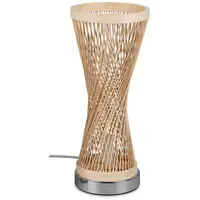 Formano Tischlampe gedreht Holz Beige