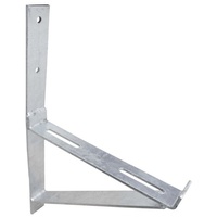 DAPRONA Laufrost, Wandmontage, 25cm Stahl Verzinkt Silber,