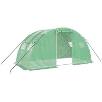 VidaXL Gewächshaus Stahl Grün HKP 8 mm 8 m2
