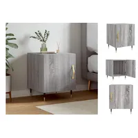 VidaXL Nachttisch Grau Sonoma 40x40x50 cm Holzwerkstoff