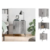 VidaXL Nachttisch Grau Sonoma 40x40x50 cm Holzwerkstoff