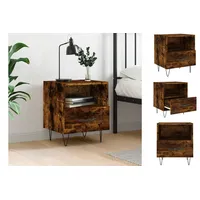 VidaXL Nachtschrank Räuchereiche 40 x 35 x 47,5 cm