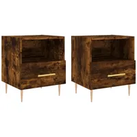 VidaXL Nachtschrank 2 Stk. Räuchereiche 40 x 35 x